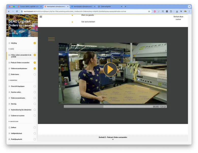 e-learnings logistiek